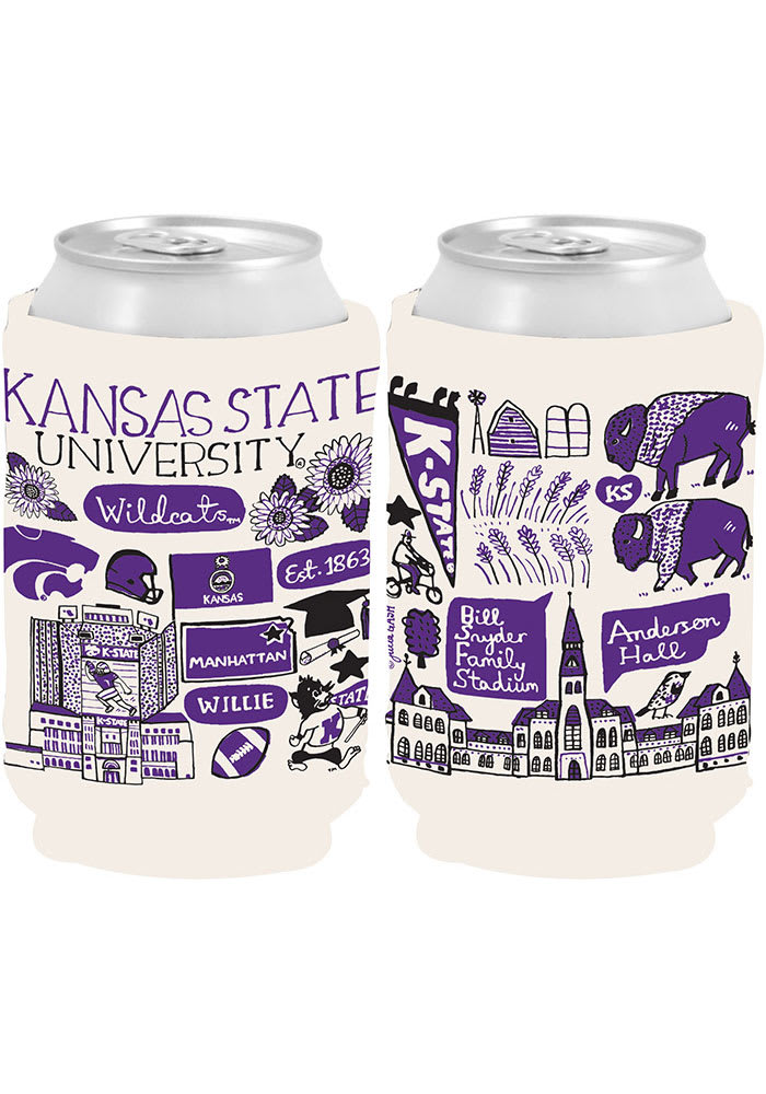 K-State Wildcats Slim Can Stainless Steel Koozie