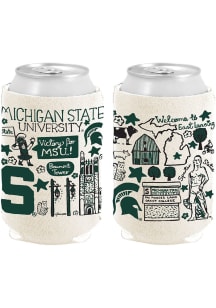 White Michigan State Spartans 12 oz Julia Gash Can Coolie