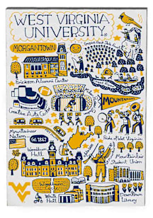 West Virginia Mountaineers Julia Gash Jumbo Magnet