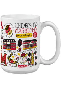 Red Maryland Terrapins 15oz Julia Gash Mug