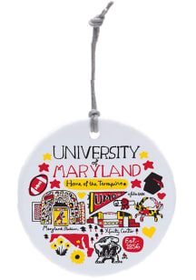 Red Maryland Terrapins Julia Gash Ornament