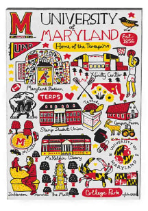 Maryland Terrapins Red Julia Gash Jumbo Magnet