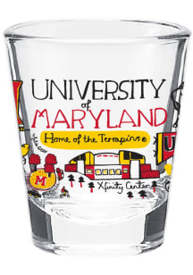 Red Maryland Terrapins Julia Gash Shot Glass