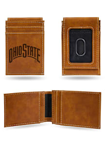 Ohio State Buckeyes Laser Engraved Mens Bifold Wallet