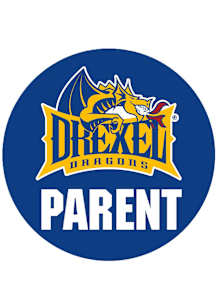 Drexel Dragons 3" Parent Button - Navy Blue