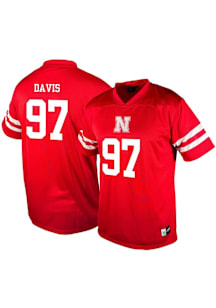 Mens Nebraska Cornhuskers Red Genuine Collective NIL Football Jersey