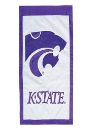 K-State Wildcats 28x44 White Applique Sleeve Banner