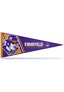 Evansville Purple Aces Bright Light 12x30 Pennant - Purple