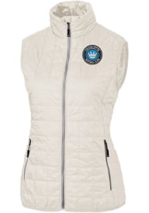Cutter and Buck Charlotte FC Womens White Rainier PrimaLoft Vest