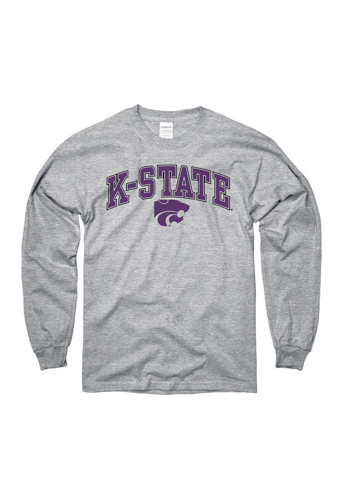 K-State Wildcats Youth Grey Tryout Long Sleeve T-Shirt
