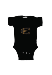 Emporia State Hornets Baby Black Bailey Short Sleeve One Piece