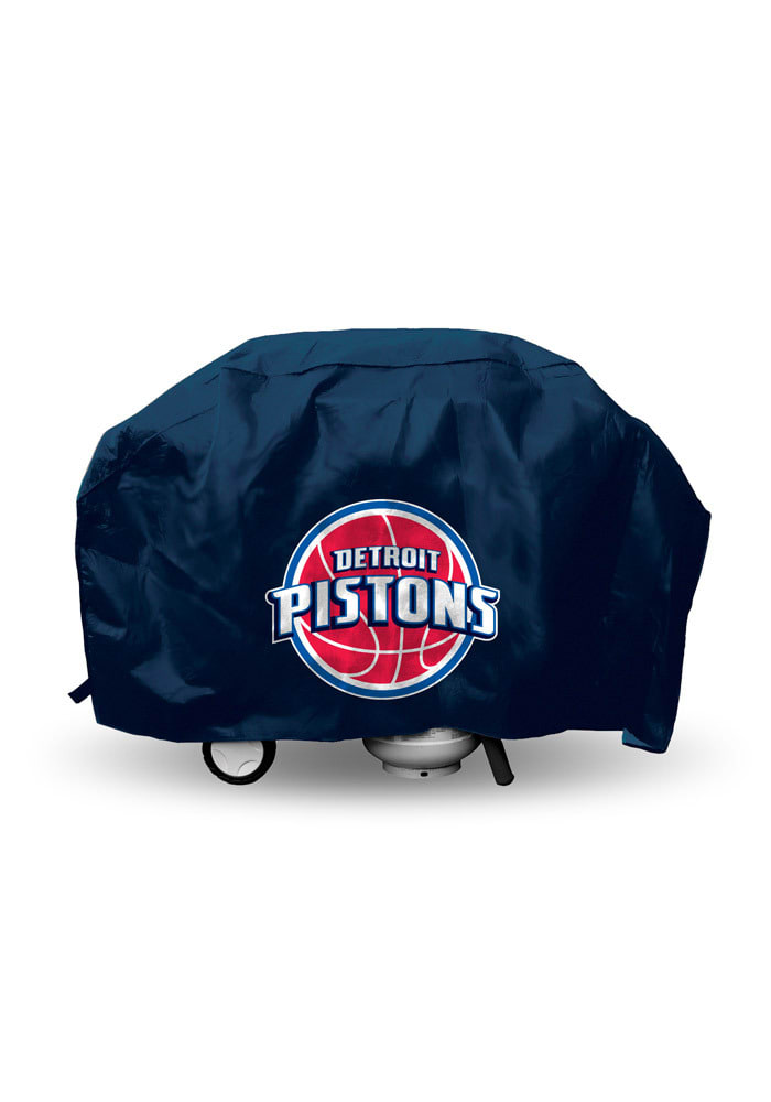 Detroit Pistons 68in Black BBQ Grill Cover
