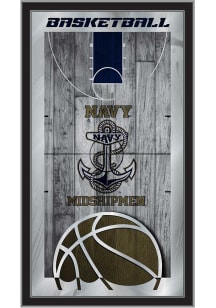 Navy Midshipmen Basketball Hanging Back Bar Mirror