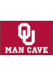 Oklahoma Sooners 19x30 Man Cave Starter Interior Rug