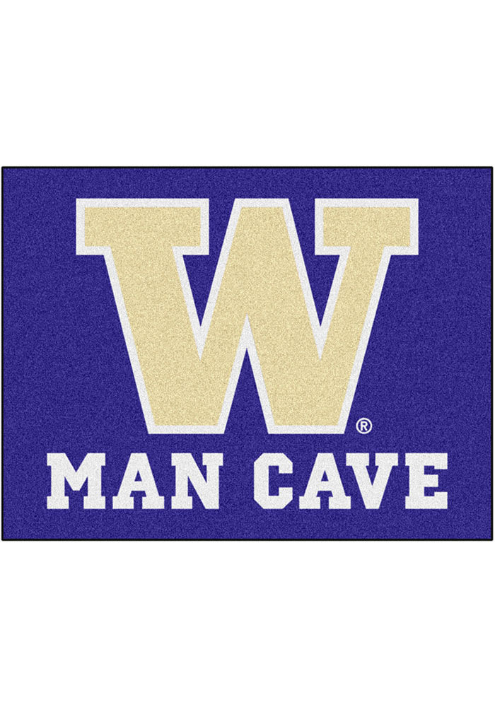 Washington Huskies 34x42 Man Cave All Star Interior Rug
