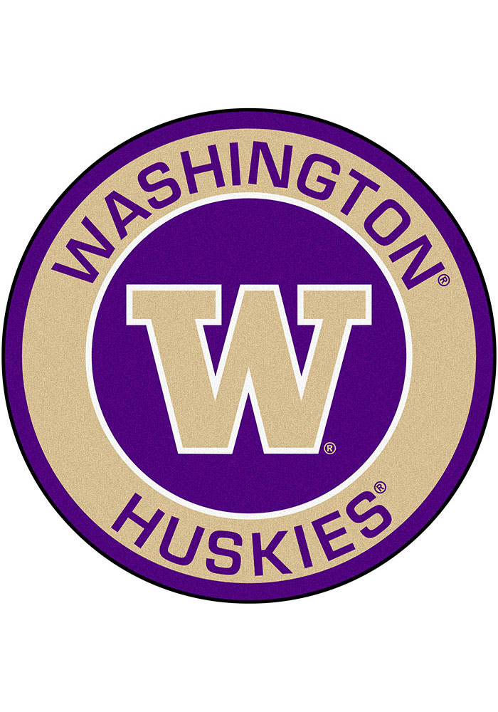 Washington Huskies 27 Roundel Interior Rug