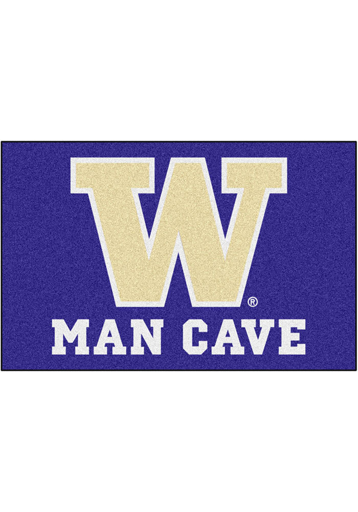 Washington Huskies 19x30 Man Cave Starter Interior Rug
