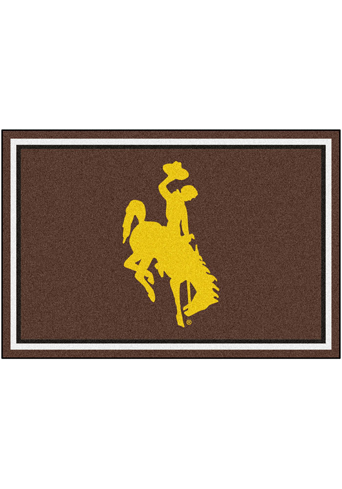 Wyoming Cowboys 5x8 Plush Interior Rug