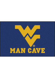 West Virginia Mountaineers 19x30 Man Cave Starter Interior Rug