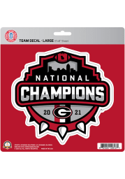 Sports Licensing Solutions Georgia Bulldogs 2021-2022 National Champions Large Auto Decal - Red