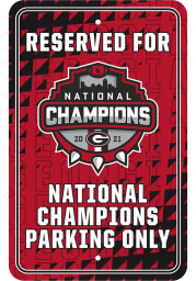 Sports Licensing Solutions Georgia Bulldogs 2021-2022 National Champions Parking Sign