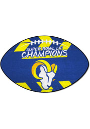 Los Angeles Rams Super Bowl LVI Champions Football Interior Rug