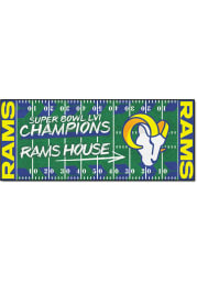 Los Angeles Rams Super Bowl LVI Champions Football Field Interior Rug