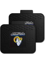 Sports Licensing Solutions Los Angeles Rams Super Bowl LVI Champions 2pc Utility Car Mat - Black
