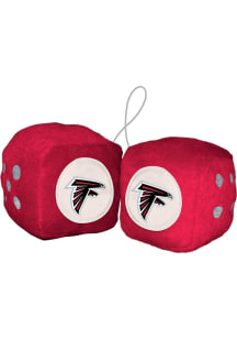 Sports Licensing Solutions Atlanta Falcons Team Logo Fuzzy Dice - Red