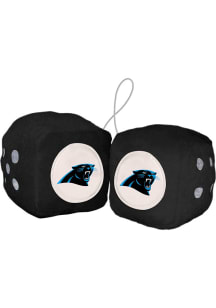 Sports Licensing Solutions Carolina Panthers Team Logo Fuzzy Dice - Black