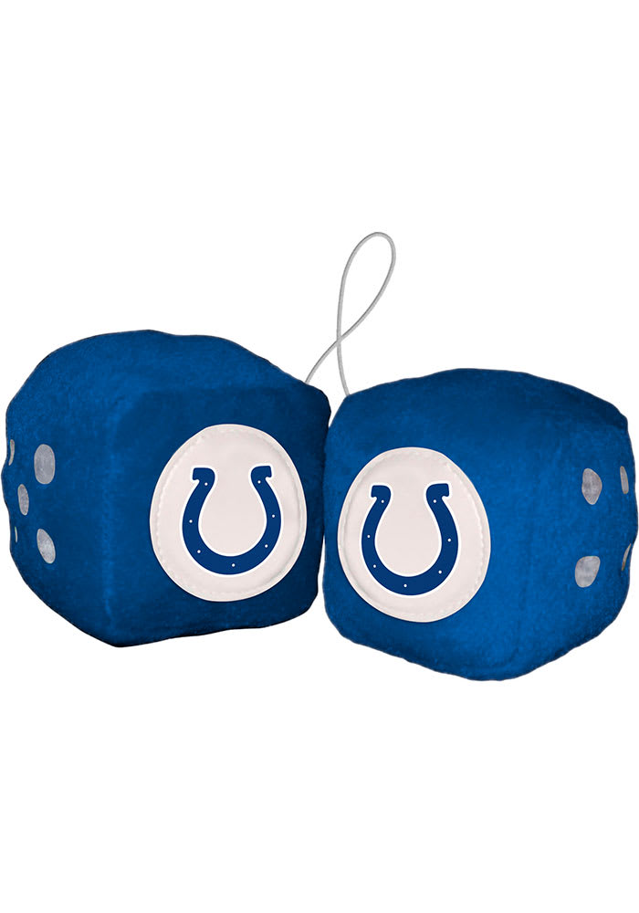 Sports Licensing Solutions Indianapolis Colts Team Logo Fuzzy Dice - Blue
