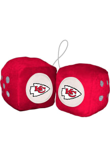 Sports Licensing Solutions Kansas City Chiefs Team Logo Fuzzy Dice - Red