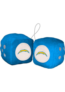 Sports Licensing Solutions Los Angeles Chargers Team Logo Fuzzy Dice - Blue
