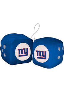 Sports Licensing Solutions New York Giants Team Logo Fuzzy Dice - Blue