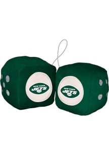 Sports Licensing Solutions New York Jets Team Logo Fuzzy Dice - Green