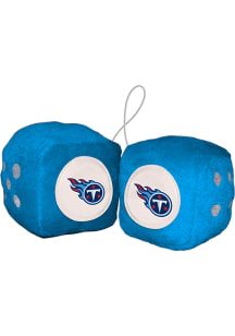 Sports Licensing Solutions Tennessee Titans Team Logo Fuzzy Dice - Blue