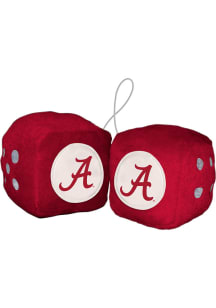 Sports Licensing Solutions Alabama Crimson Tide Team Logo Fuzzy Dice - Red