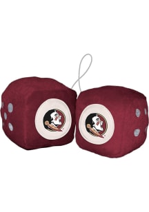 Sports Licensing Solutions Florida State Seminoles Team Logo Fuzzy Dice - Red