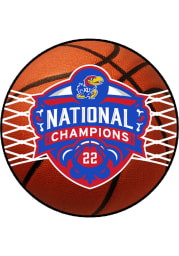 Kansas Jayhawks 2022 Basketball National Champions Basketball Interior Rug