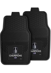 Sports Licensing Solutions Colorado Avalanche 2022 Stanley Cup Champion 2 Piece Vinyl Car Mat - Black