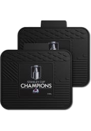 Sports Licensing Solutions Colorado Avalanche 2022 Stanley Cup Champion 2 Piece Utility Car Mat - Black