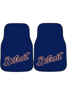 Sports Licensing Solutions Detroit Tigers 2 Piece Carpet Car Mat - Navy Blue