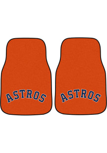 Sports Licensing Solutions Houston Astros 2 Piece Carpet Car Mat - Orange