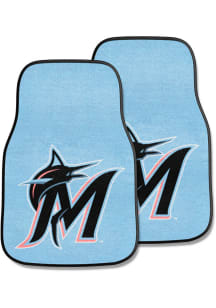 Sports Licensing Solutions Miami Marlins 2 Piece Carpet Car Mat - Blue
