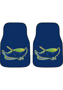 Sports Licensing Solutions Tampa Bay Rays 2 Piece Carpet Car Mat - Navy Blue