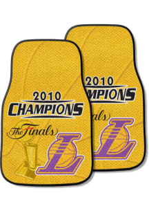Sports Licensing Solutions Los Angeles Lakers 2 Piece Carpet Car Mat - Yellow