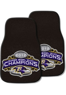 Sports Licensing Solutions Baltimore Ravens 2 Piece Carpet Car Mat - Black