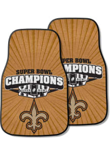 Sports Licensing Solutions New Orleans Saints 2 Piece Carpet Car Mat - Gold