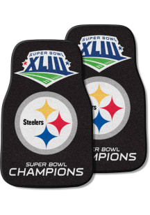 Sports Licensing Solutions Pittsburgh Steelers 2 Piece Carpet Car Mat - Black