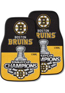 Sports Licensing Solutions Boston Bruins 2 Piece Carpet Car Mat - Yellow